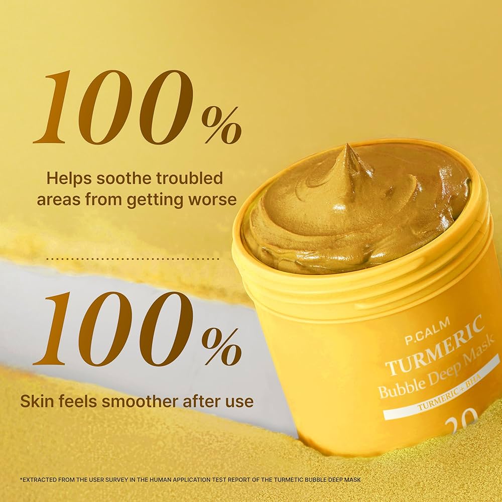 P.CALM - Turmeric Bubble Deep Mask [90g]