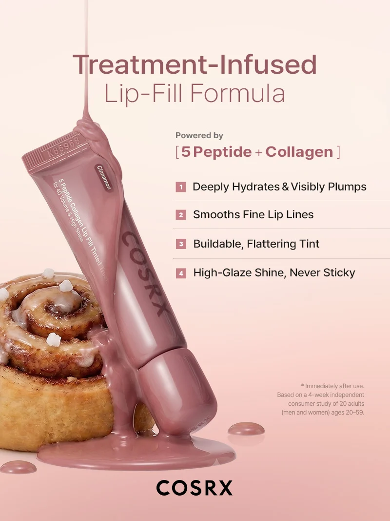 COSRX - 5 Peptide Collagen Tinted Lip Fill Treatment #05 Cinnamon (12g)