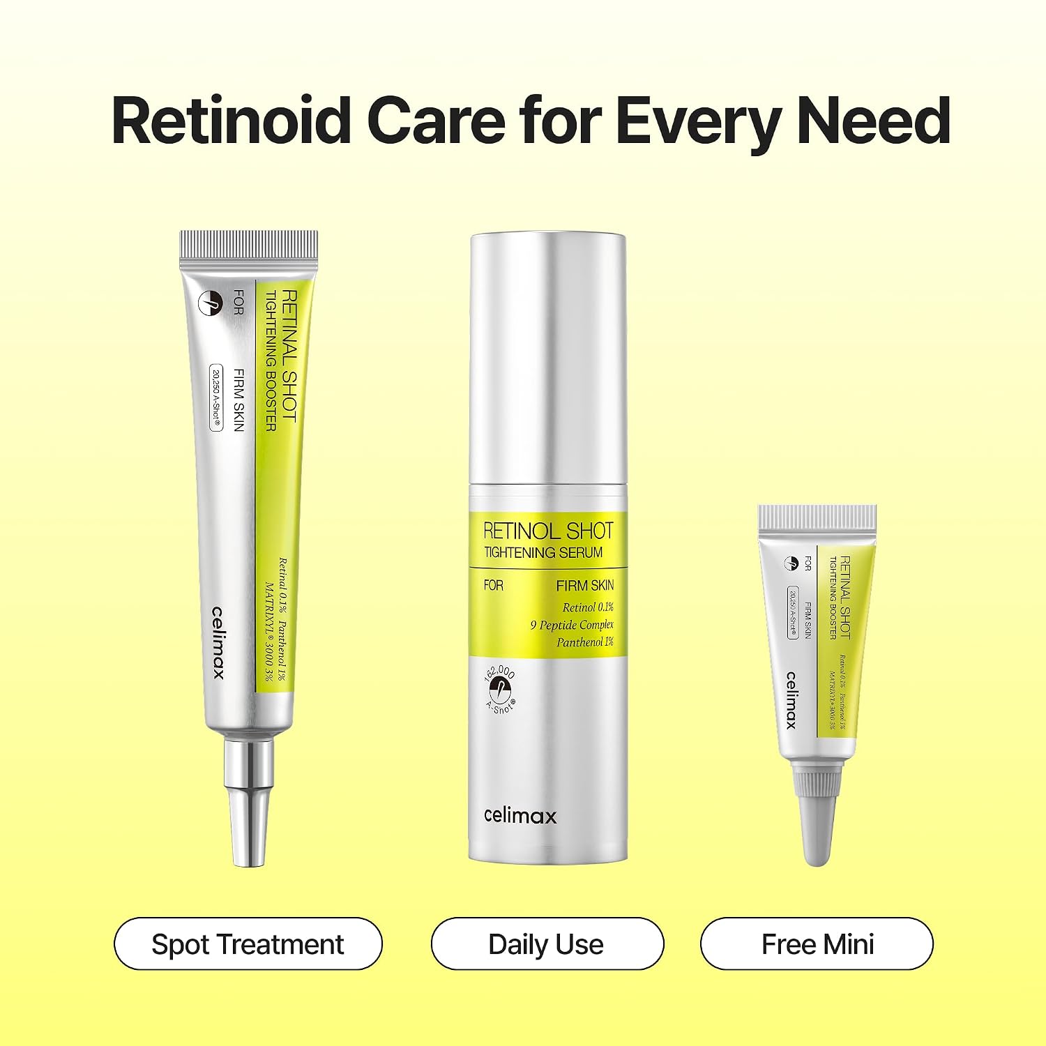 Celimax - The Vita-A Retinol + Retinal Shot Tightening Serum & Booster Set