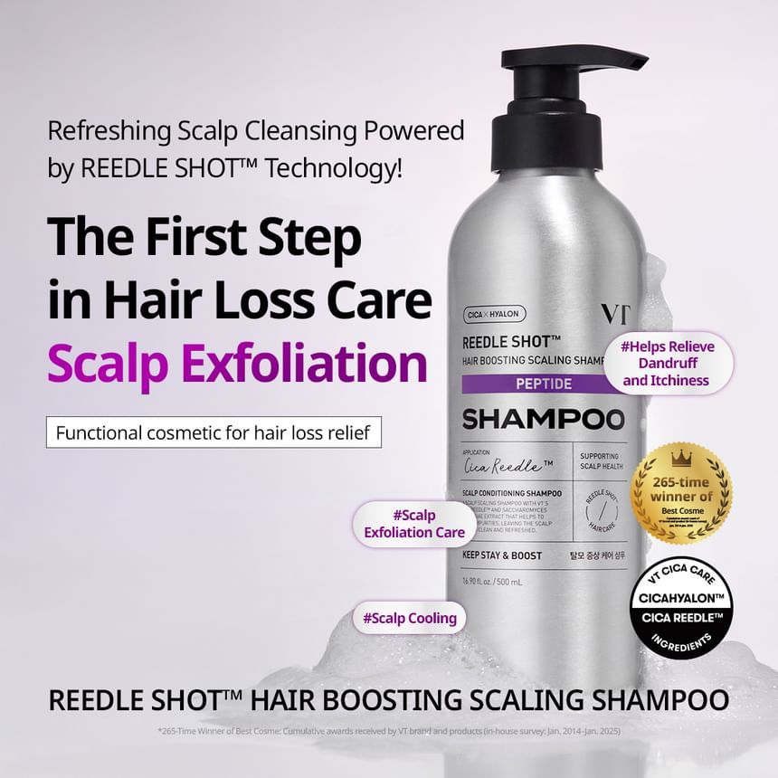 VT - Reedle Shot Hair Boosting Scaling Shampoo [500ml]