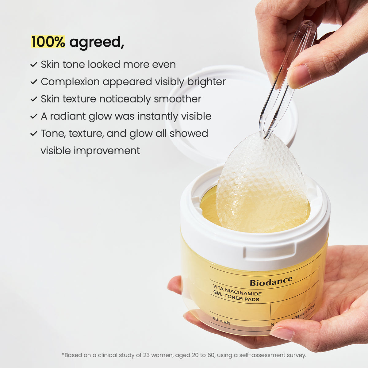 Biodance- Vita Niacinamide Gel Toner Pad [60ea]