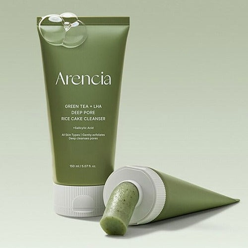 Arencia - Green Tea + LHA Deep Pore Rice Cake Cleanser [150ml]