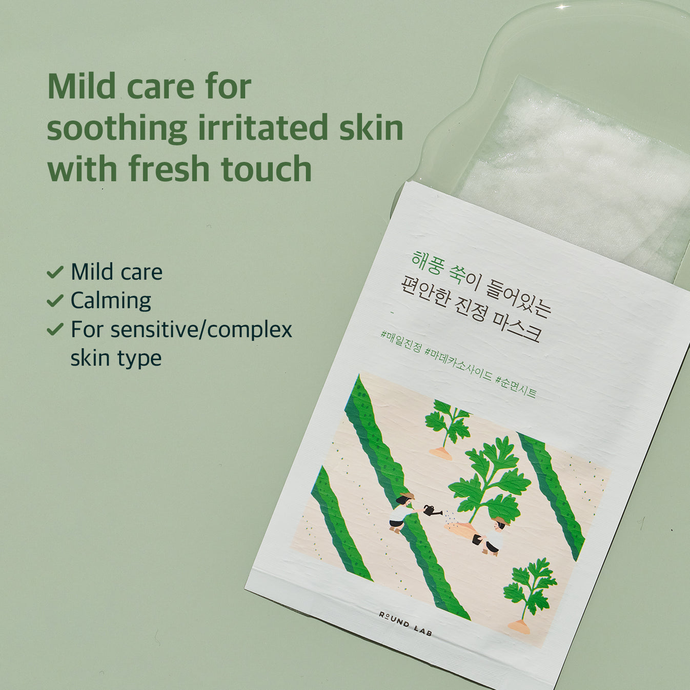 Round Lab - (Renewal) Mugwort Calming Mask [1ea]