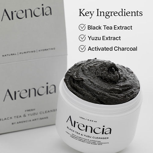 Arencia - Black Tea & Yuzu Rice Mochi Cleanser (120g)