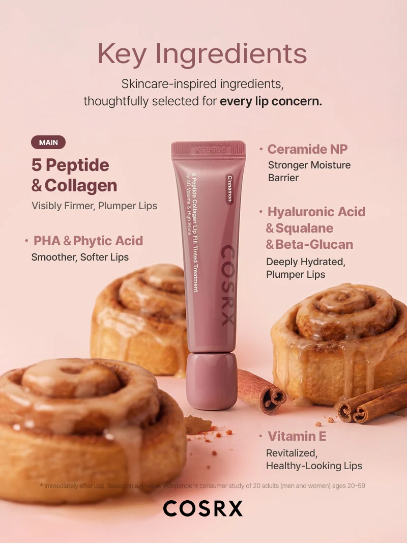 COSRX - 5 Peptide Collagen Tinted Lip Fill Treatment #05 Cinnamon (12g)