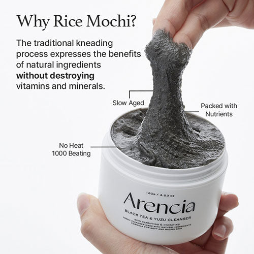 Arencia - Black Tea & Yuzu Rice Mochi Cleanser (120g)