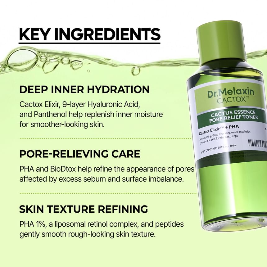 Dr.Melaxin - Cactox Cactus Essence Pore Relief Toner [150ml]