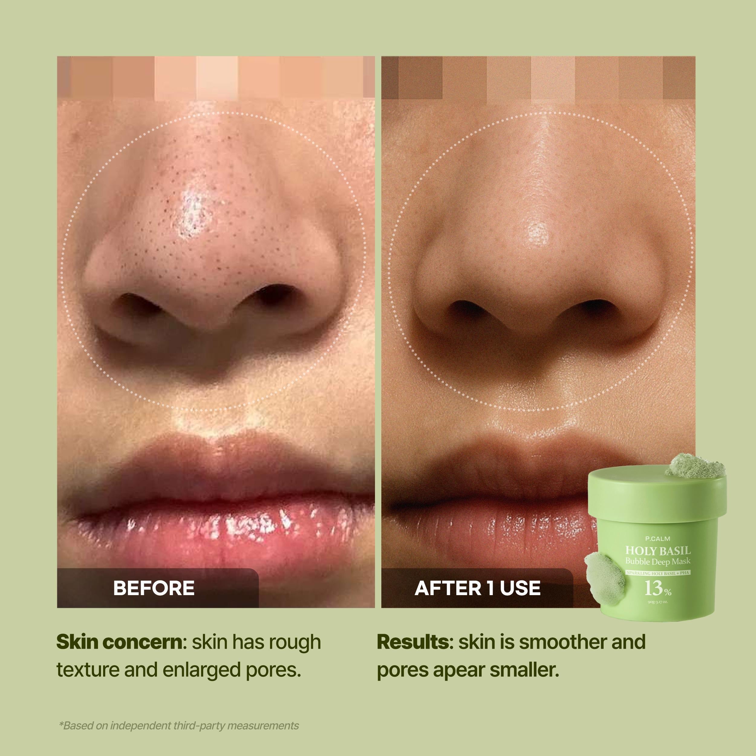 P.CALM - Holy Basil Bubble Deep Mask [90g]