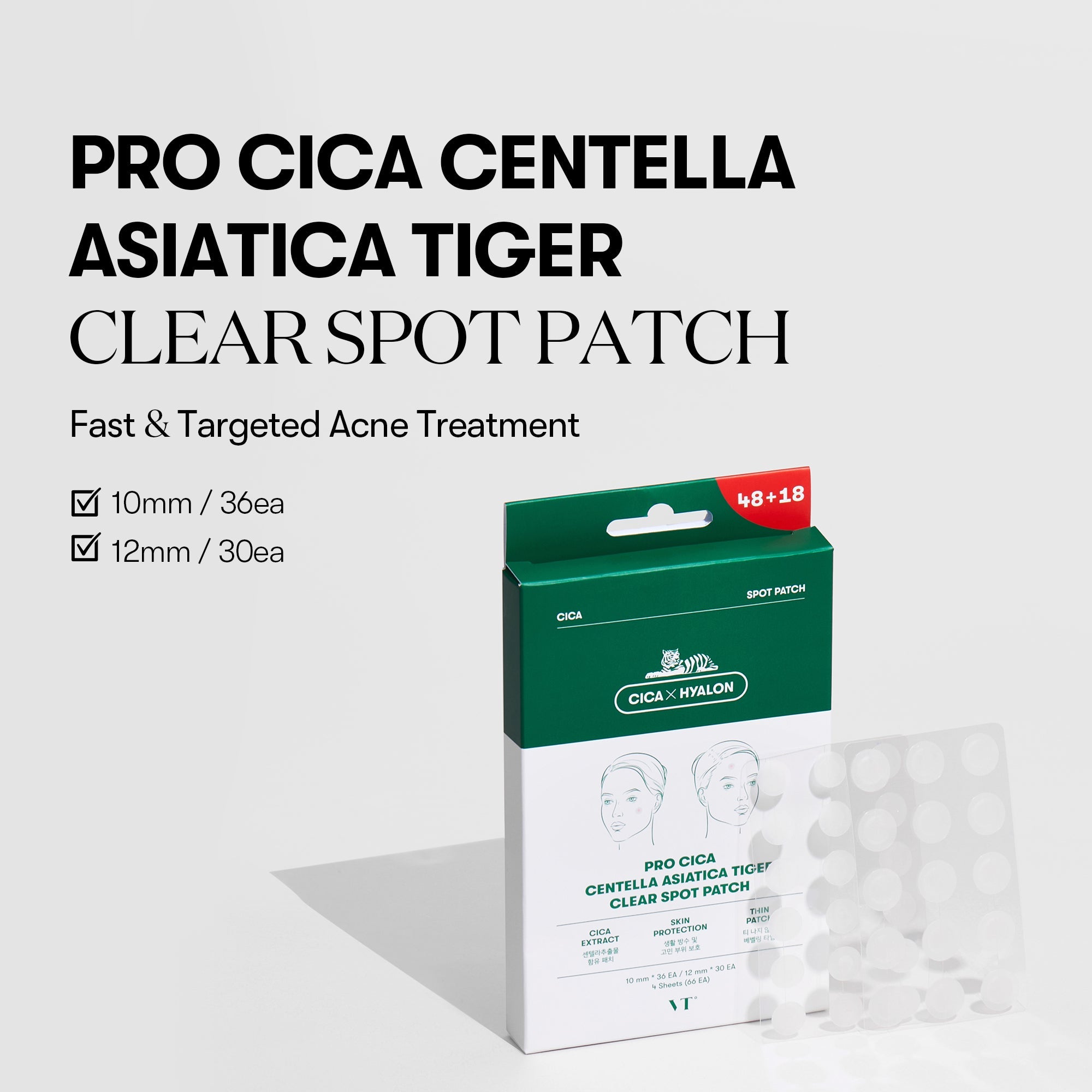 VT - Pro Cica Centella Asiatica Tiger Clear Spot Patch (66EA)