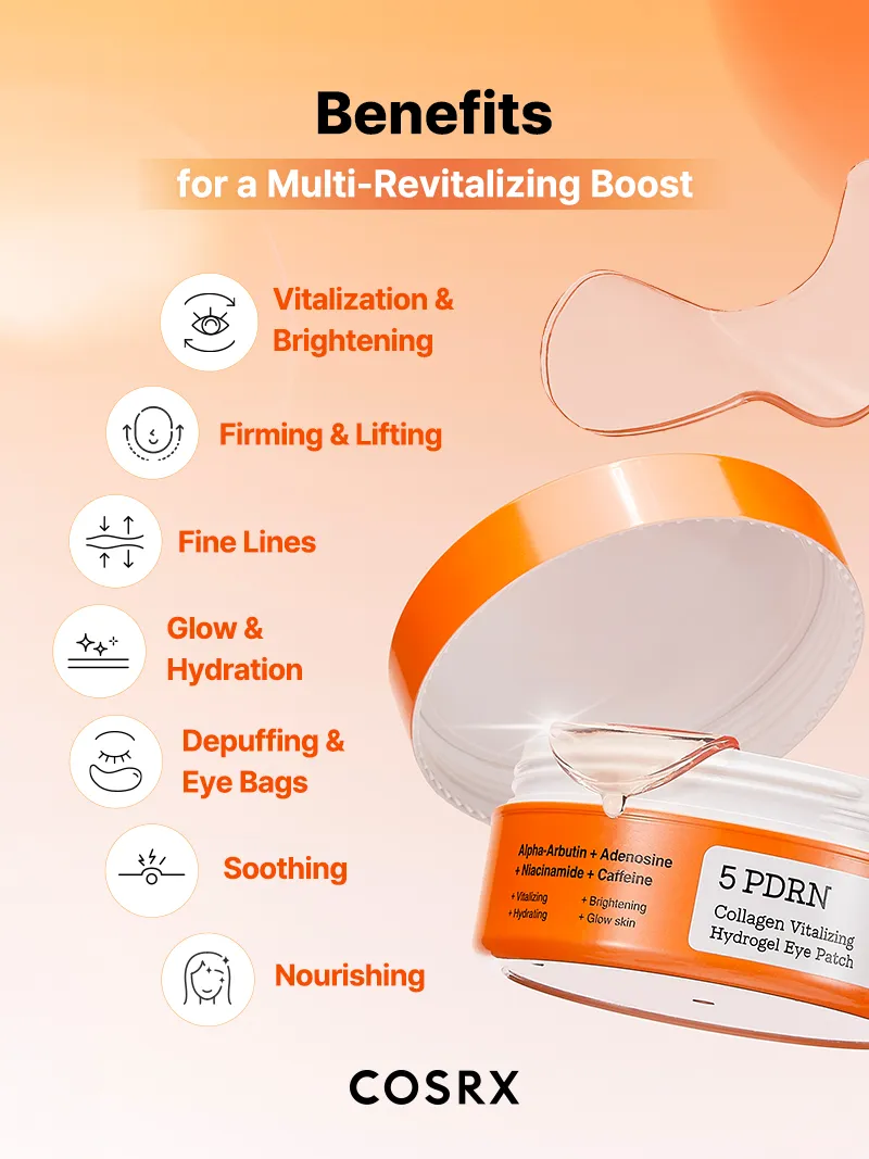COSRX - 5 PDRN Collagen Vitalizing Hydrogel Eye Patch [60 patches]