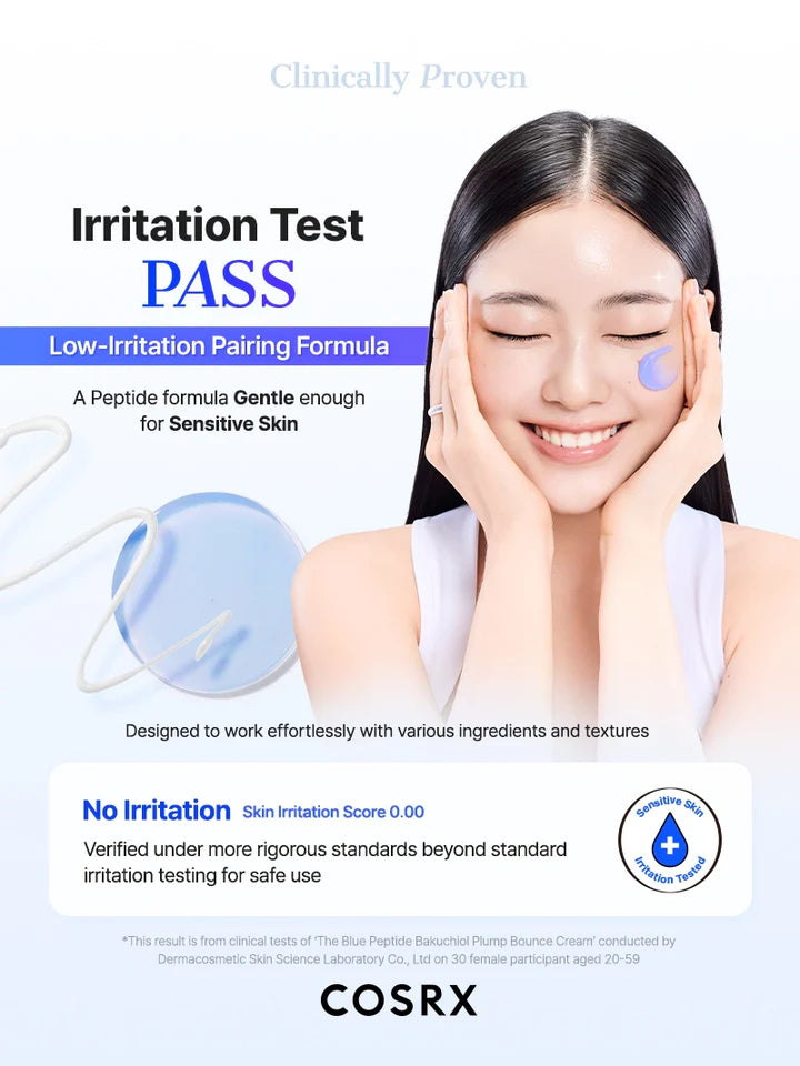 COSRX - The Blue Peptide Bakuchiol Plump Bounce Cream (50ml)
