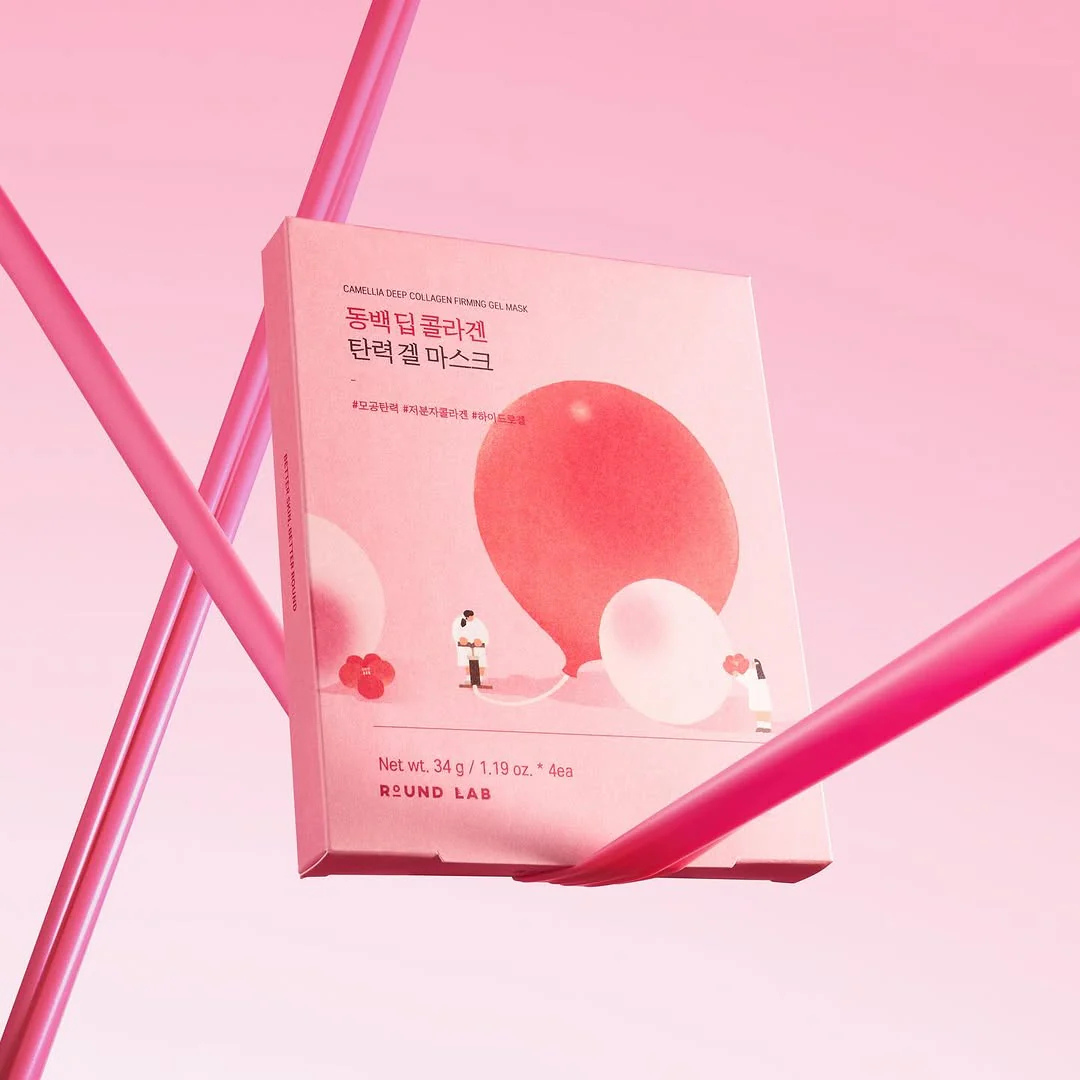 Round Lab - Camellia Deep Collagen Firming Gel Mask (1EA)