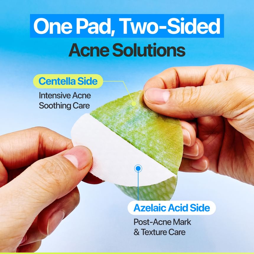 Numbuzin - No.0 Zero Blemish Azela Cica Balancing Dual Pads [210ml, 60 pads]