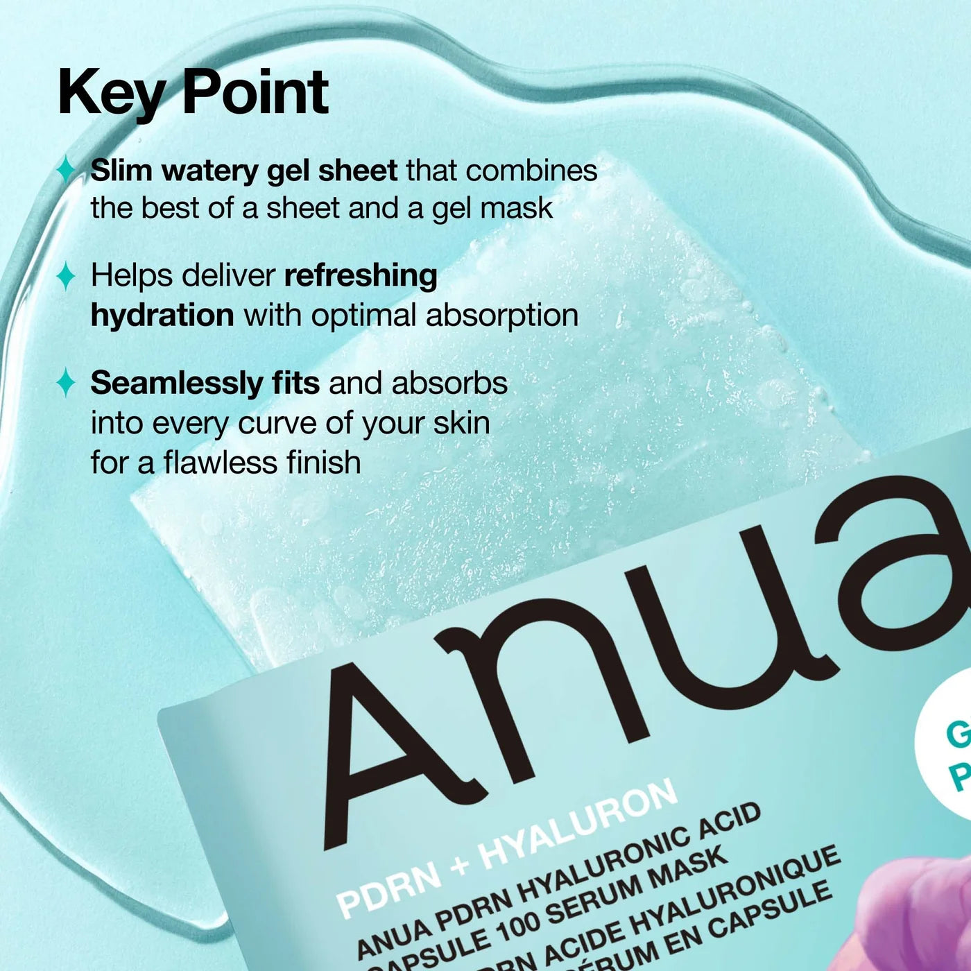 Anua - [KDH] PDRN Hyaluronic Acid Capsule 100 Serum Mask [1EA]