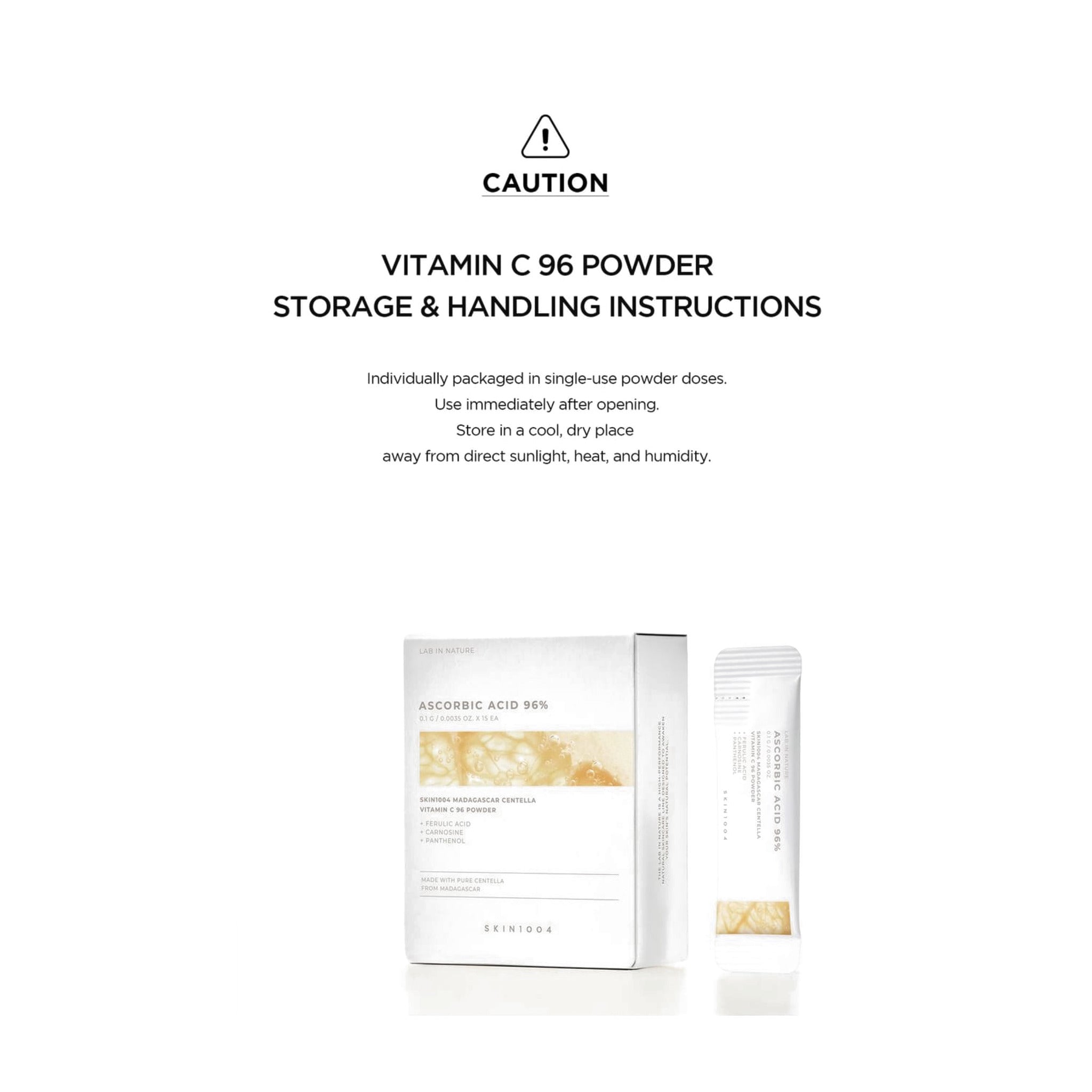 SKIN1004 - Lab in Nature Madagascar Centella Vitamin C 96 Powder Stick Pouch (0.1g * 15pcs)