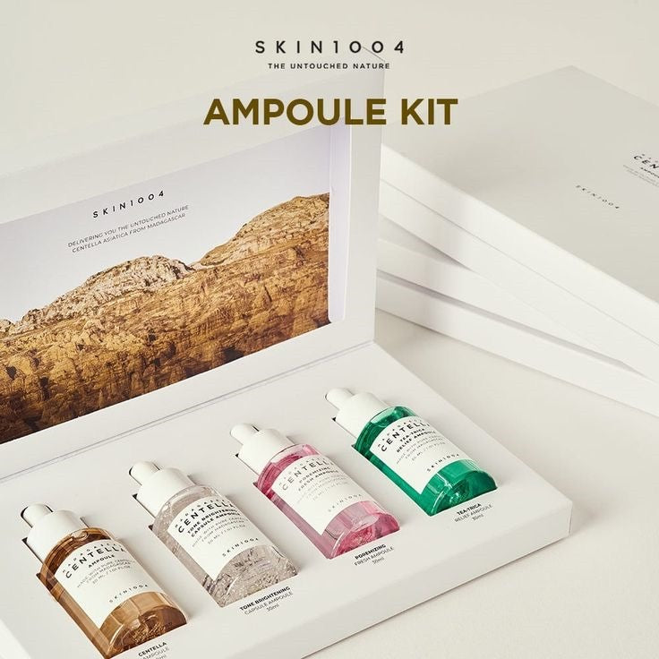 SKIN 1004 - مجموعة أمبولات مدغشقر سنتيلا [30 مل × 4 قطع]