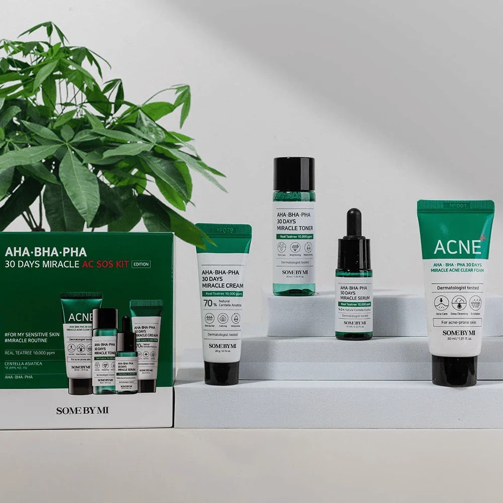 SOME BY MI - AHA, BHA, PHA 30 Days Miracle AC SOS Kit [4 pcs]