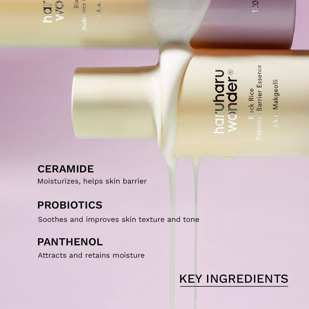 Haruharu Wonder - Black Rice Probiotic Barrier Essence [120ml] (المعروف أيضًا باسم Makgeolli Essence)
