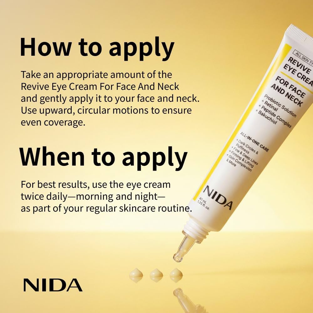 NIDA - Revive Eye Cream For Face And Neck [40g]