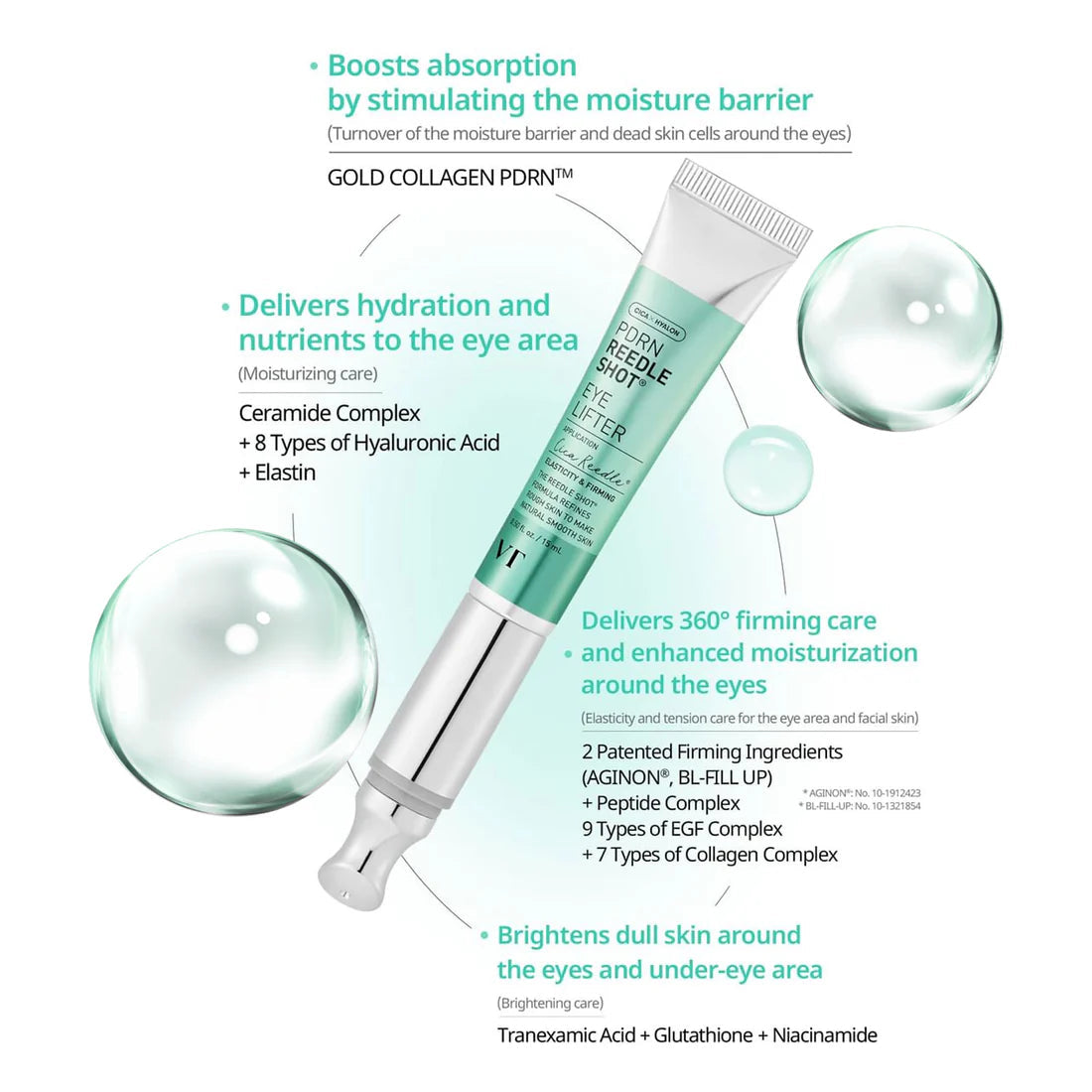 VT - PDRN Reedle Shot Eye Lifter (15ml)