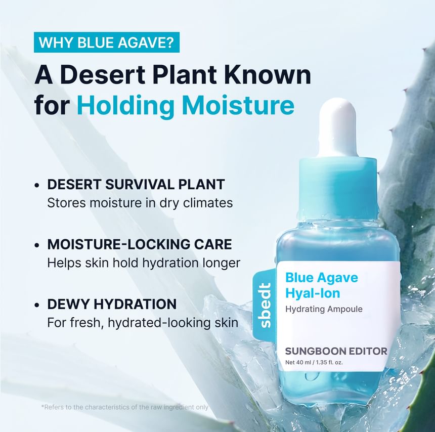 Sungboon Editor - Blue Agave Hyal-Ion Hydrating Ampoule [40ml]