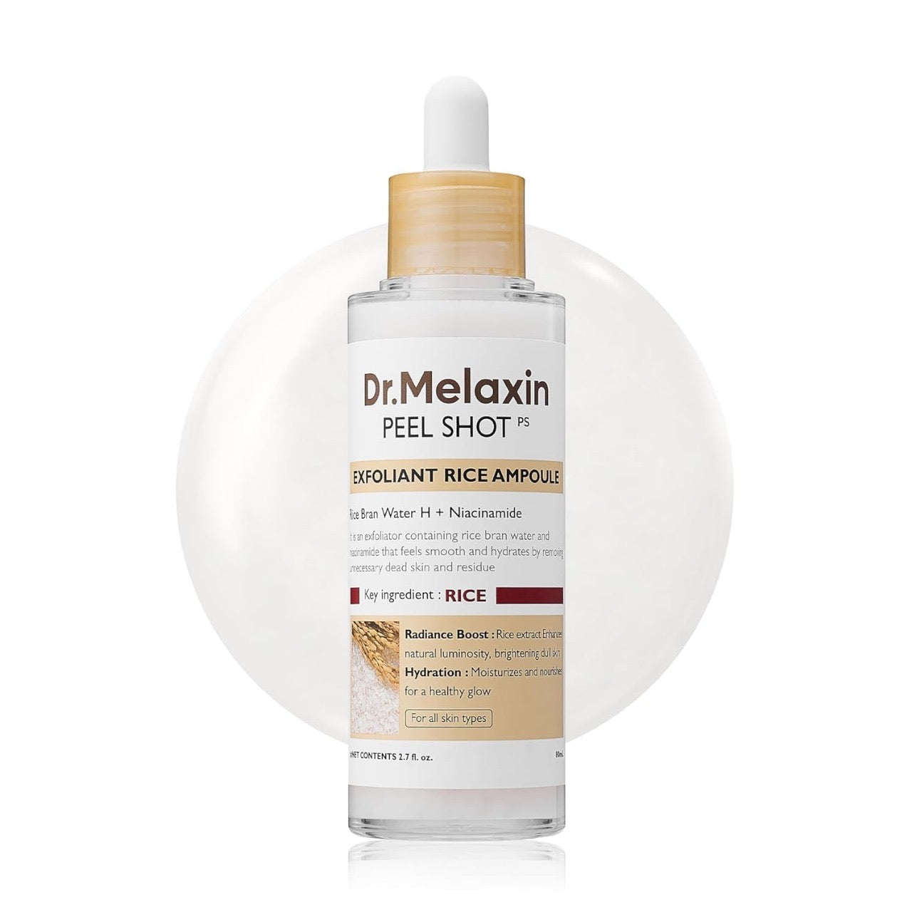 Dr. Melaxin - Peel Shot Exfoliant White Rice Ampoule [80ml]