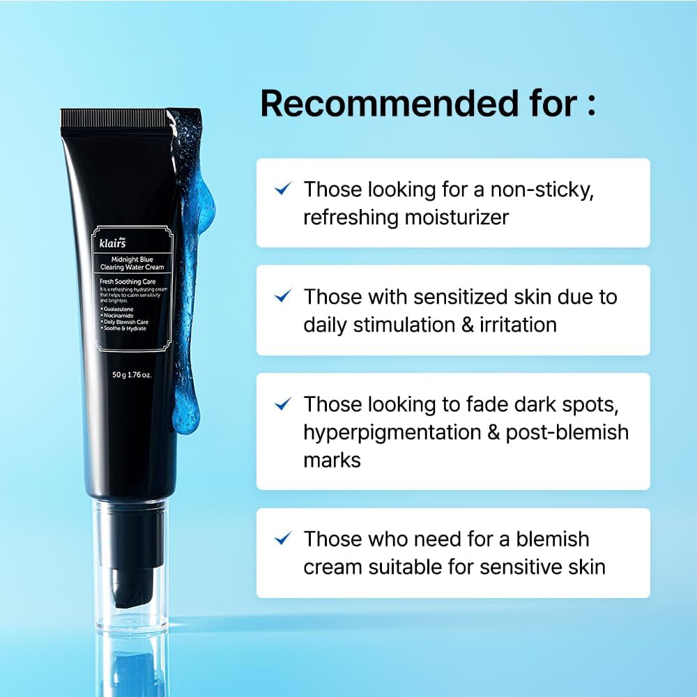dear, Klairs - Midnight Blue Clearing Water Cream (50g)