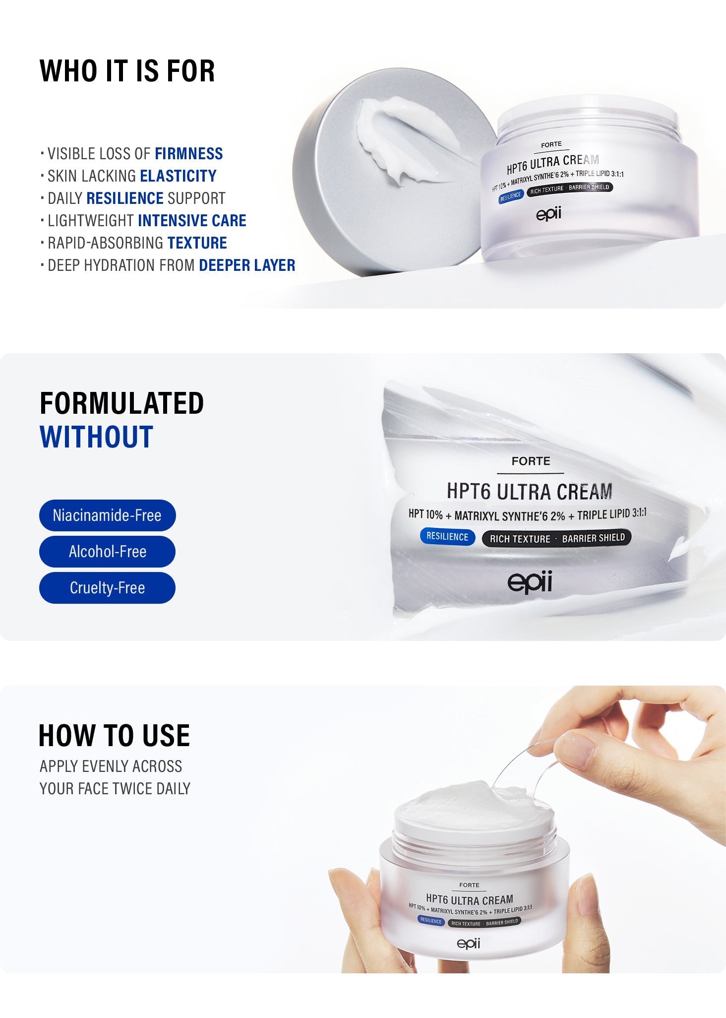epii - HPT6 Ultra Cream 10% (50ml)