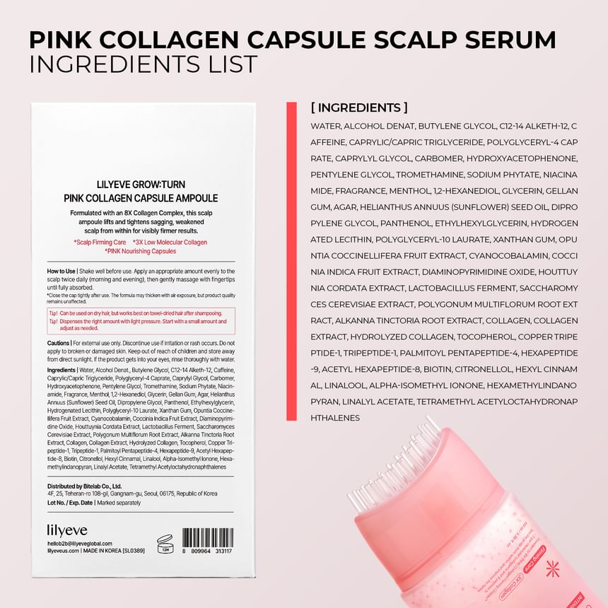 lilyeve - Grow:Turn Pink Collagen Capsule Ampoule [100ml]
