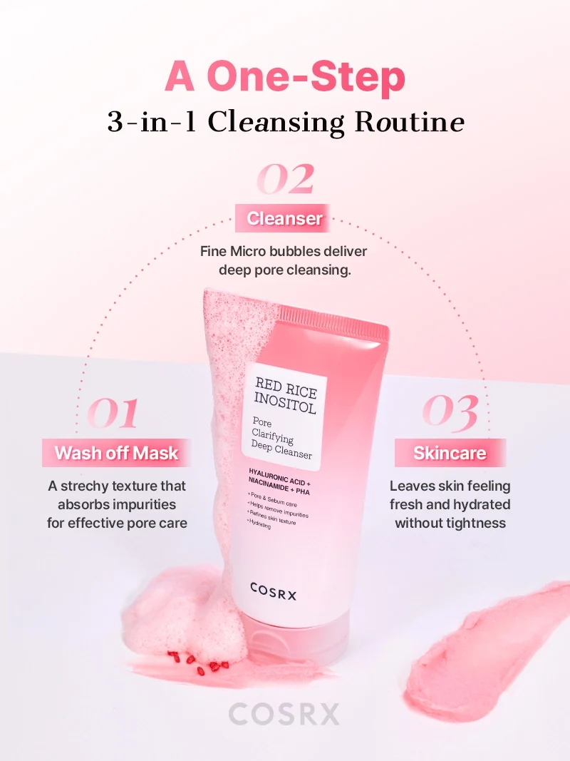 COSRX - Red Rice Inositol Pore Clarifying Deep Cleanser (150ml)