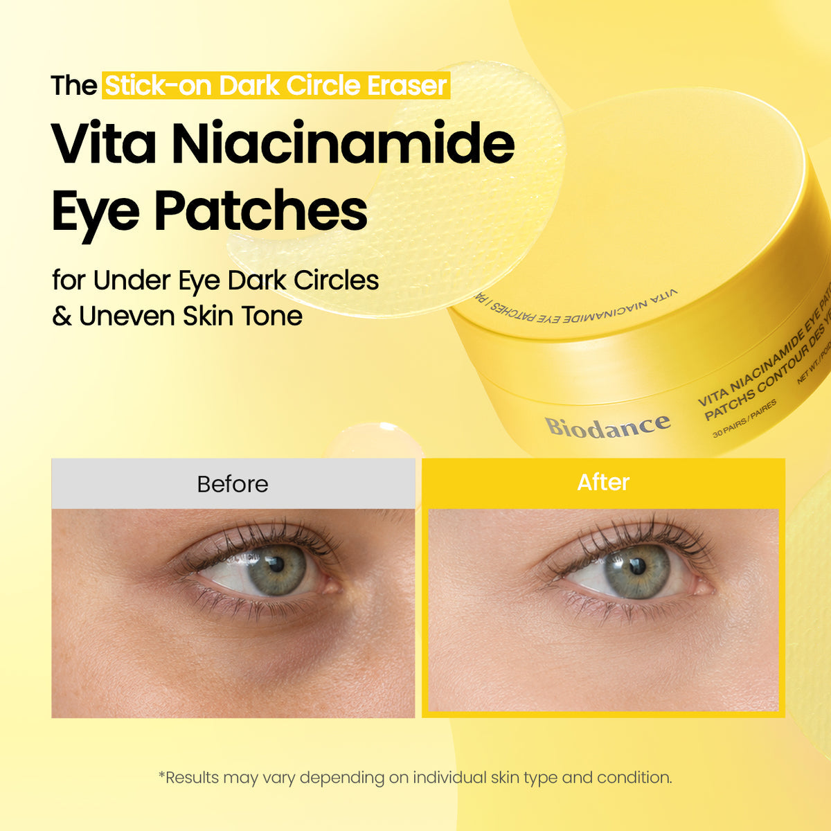 Biodance - Vita Niacinamide Eye Patches [30ea]