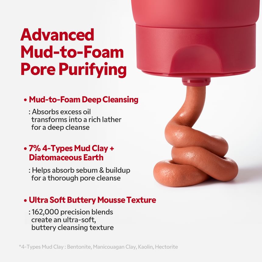 TIRTIR - Porexel Sebum Control Mud Foam [150ml]
