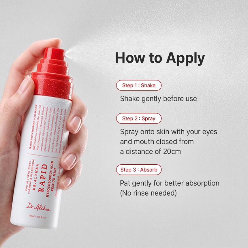 Dr.Althea - Rapid Hypochlorous Acid Rescue Mist [100ml]