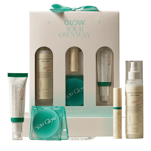 Axis-Y - Glow Your Ownway Set (Toner + Eye Serum + Serum + Compact Mirror)