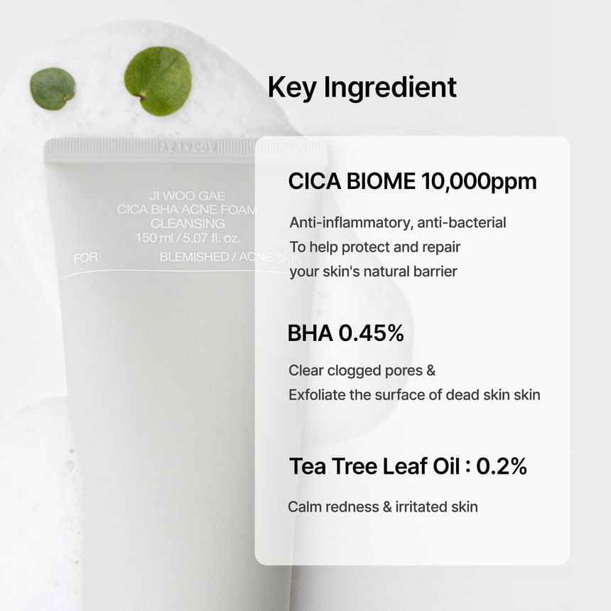 Celimax - Ji Woo Gae Cica BHA Acne Foam Cleanser [150ml]