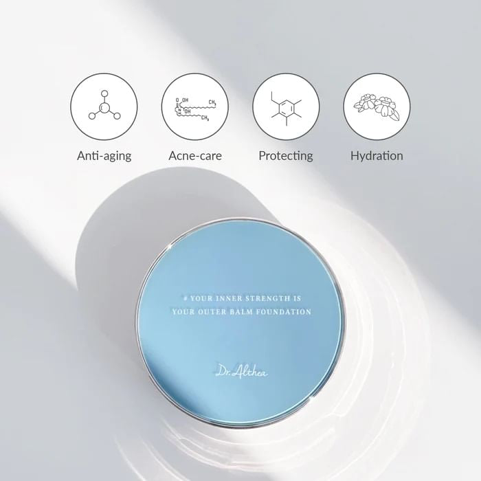 Dr.Althea - Double Serum Balm Foundation #21 Rose Ivory (12g)