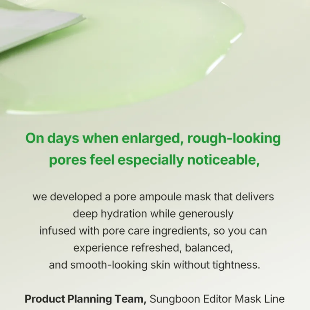 Sungboon Editor - Green Tomato NMN Pore Minimizing Ampoule Mask [1ea, 23g]
