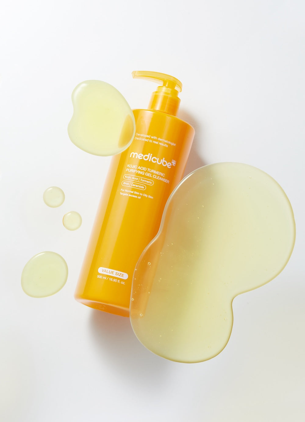 Medicube - Kojic Acid Turmeric Purifying Gel Cleanser [500ml]