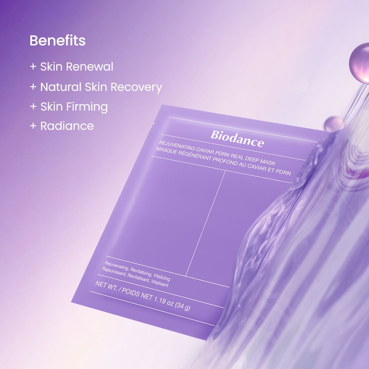 Biodance - [Renew] Rejuvenating Caviar PDRN Real Deep Mask [4ea]