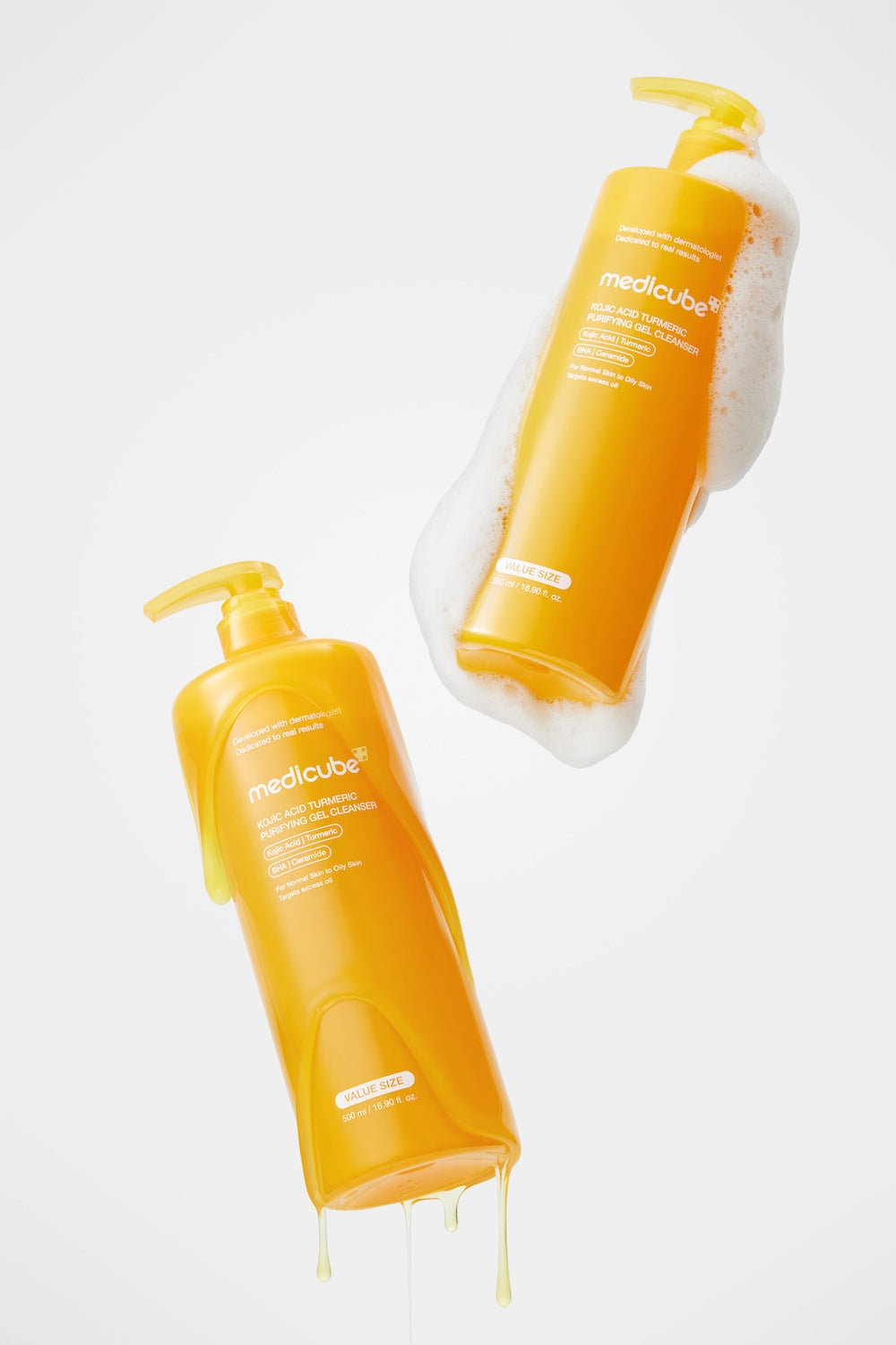 Medicube - Kojic Acid Turmeric Purifying Gel Cleanser [500ml]