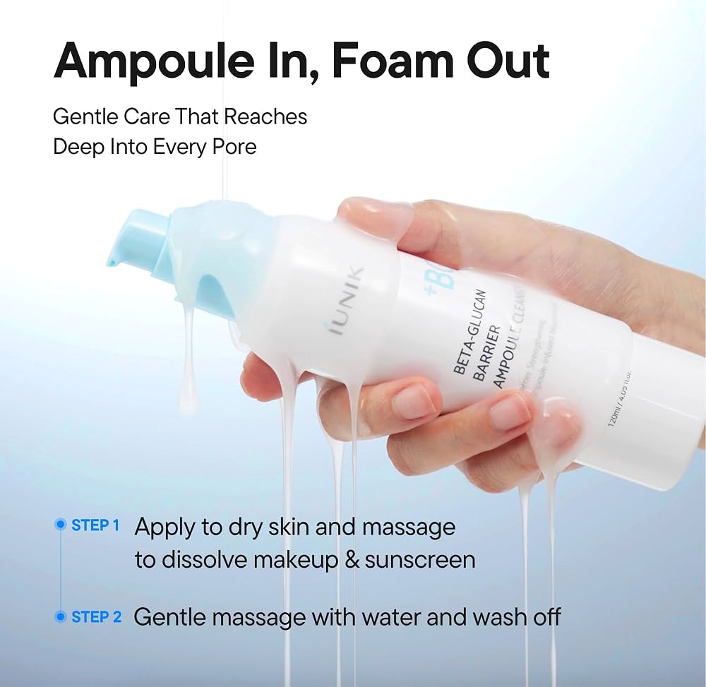 iUNIK - Beta Glucan Barrier Ampoule Cleanser [120ml]
