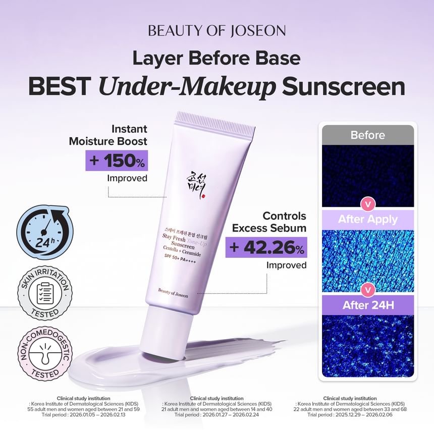 Beauty of Joseon - Stay Fresh Tone-Up Sunscreen (Green) (50ml)