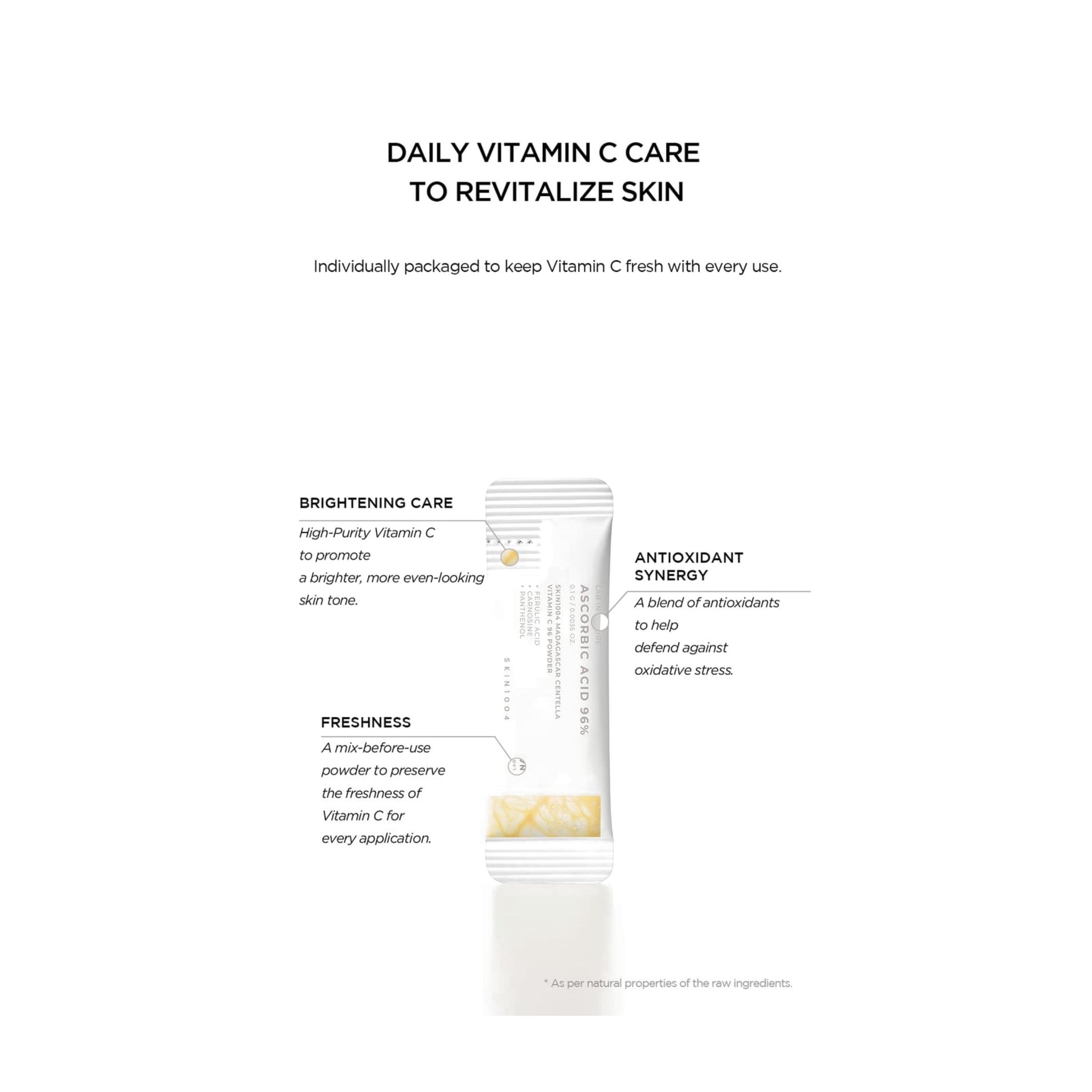SKIN1004 - Lab in Nature Madagascar Centella Vitamin C 96 Powder Stick Pouch (0.1g * 15pcs)