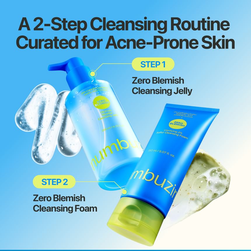 Numbuzin - No.0 Zero Blemish Clarifying 2% Sulfur Cleansing Foam [150ml]