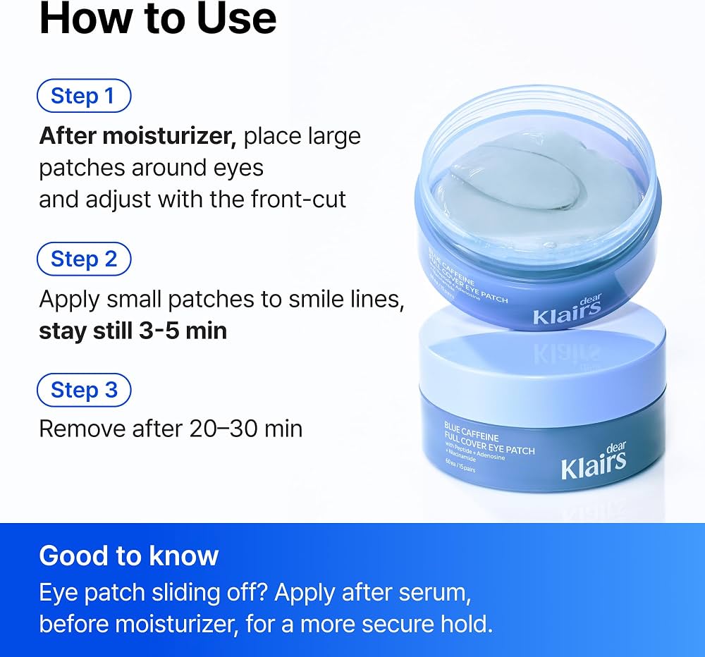dear, Klairs - Blue Caffeine Full Cover Eye Patch (60EA)