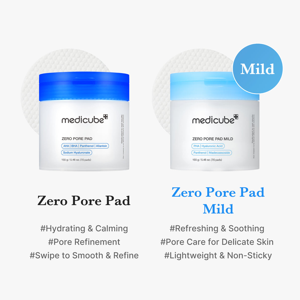 Medicube - Zero Pore Pad Mild [70pcs]