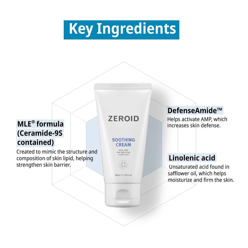 ZEROID - Soothing Cream (80ml)