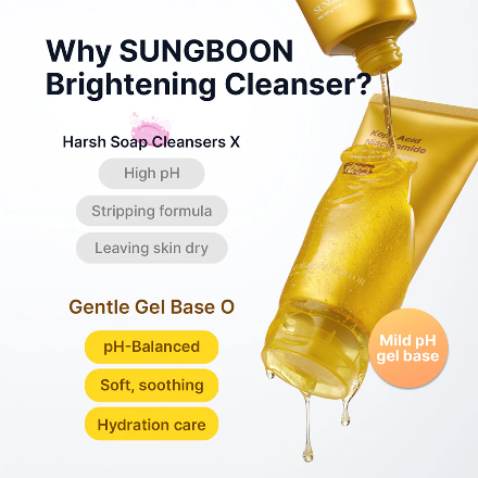 Sungboon Editor - Kojic Acid Niacinamide Radiance Soothing Gel Cleanser [120g]