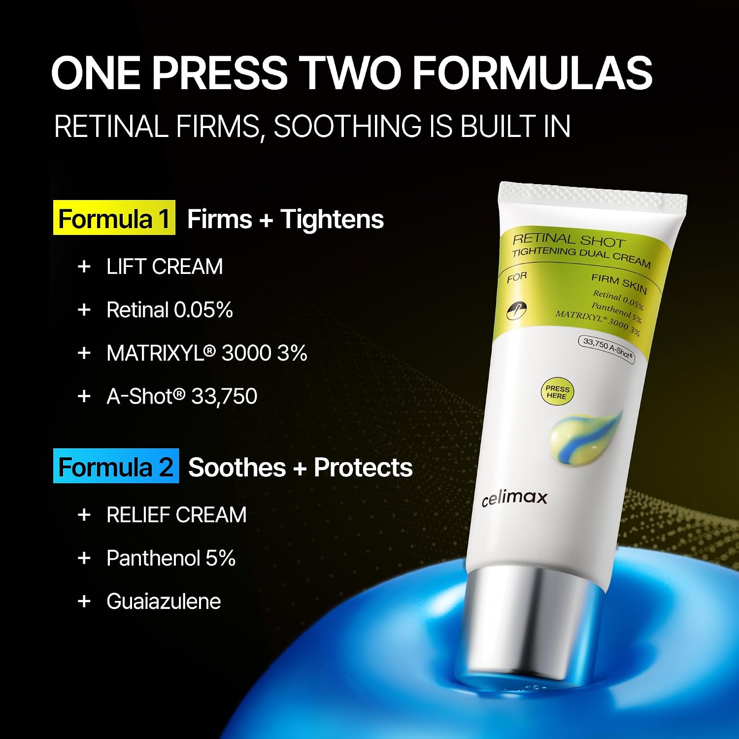 Celimax - The Vita-A Retinal Shot Tightening Dual Cream [50ml]