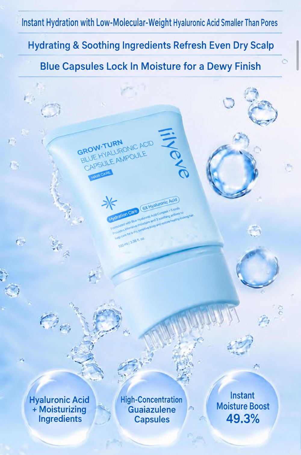 lilyeve - Grow:Turn Blue Hyaluronic Acid Capsule Ampoule [100ml]